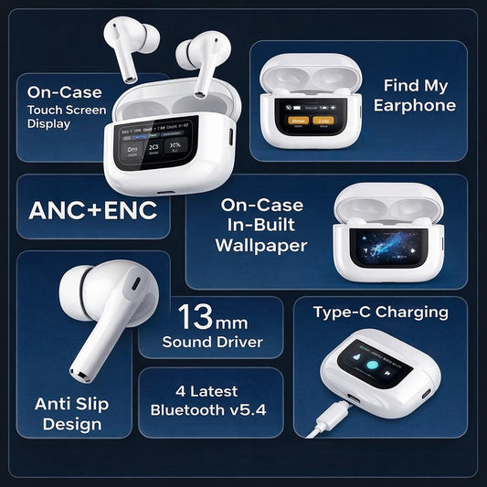 Bluetooth wireless EarPod with display